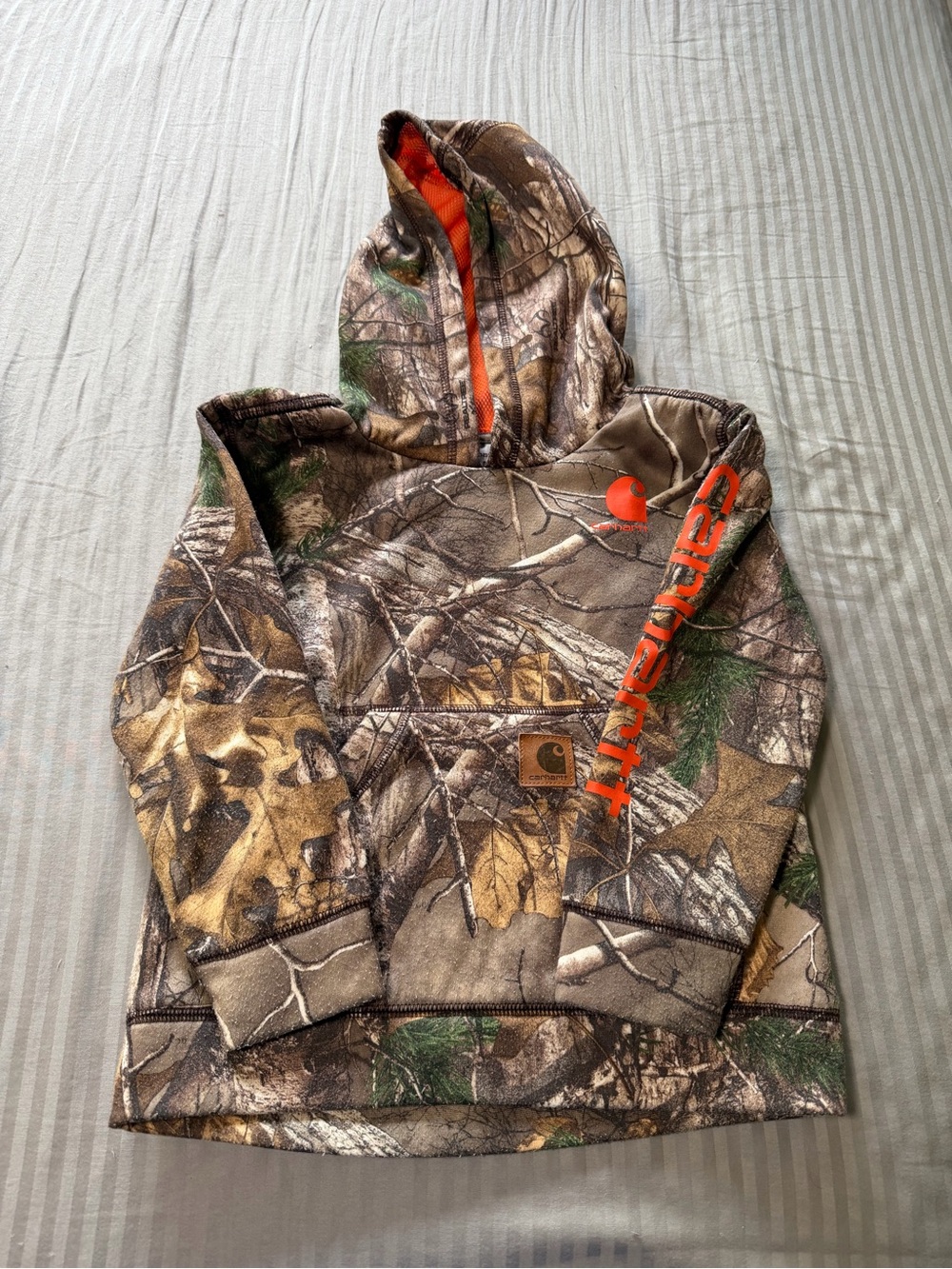 Carhartt Kids 5 Realtree Camo Hooded Sweatshirt - Brown/Green